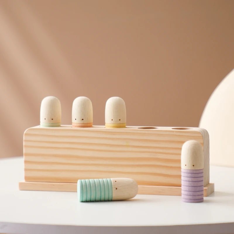 Cadeau de naissance : Jouets en Bois sauteur Montessori
