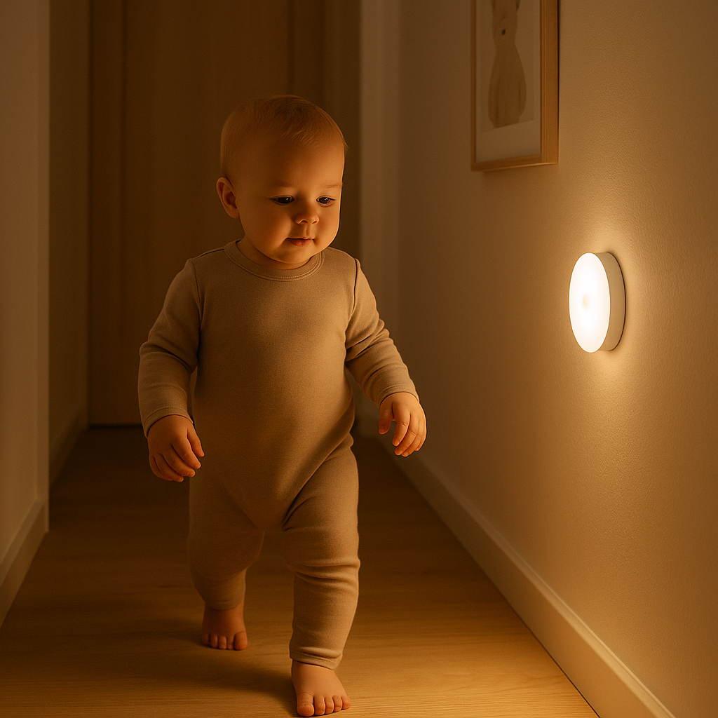 Lampe LED murale sans fil avec détecteur de mouvement