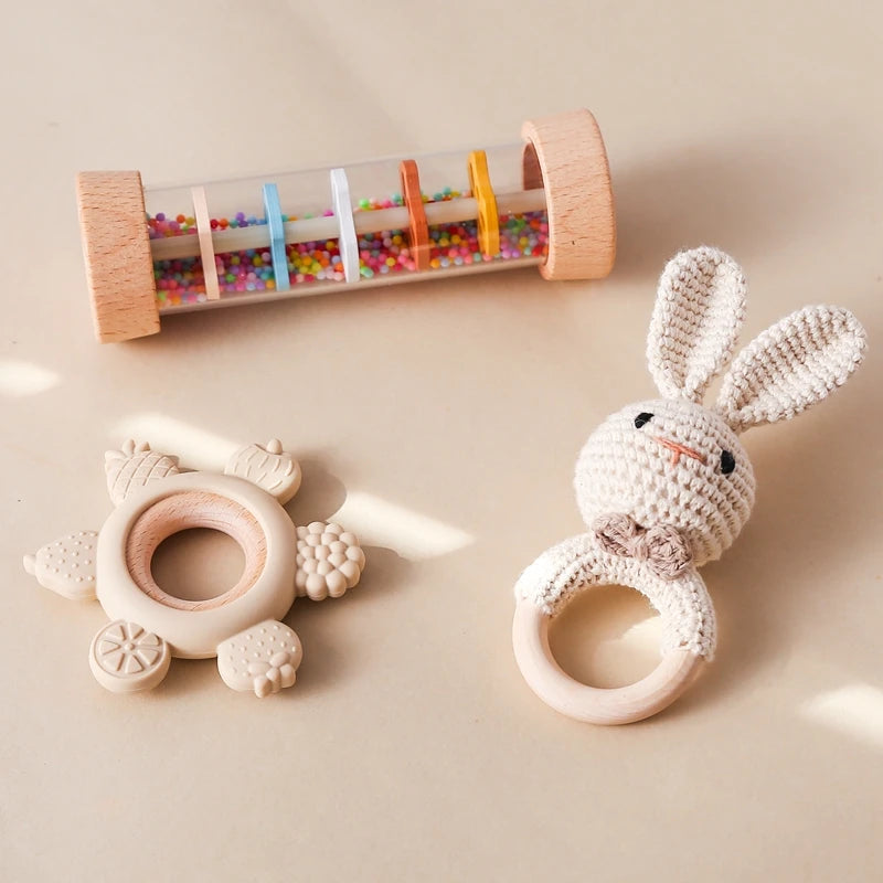 Coffret Cadeau de Jouets de Dentition et Hochets pour Bébé