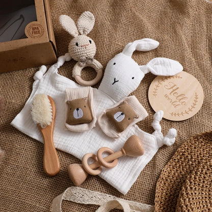 Coffret Cadeau Bébé – Douceur et Éveil pour les Nouveaux Nés