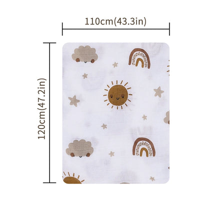 Lange à motif Mousseline Bébé 120 x 100