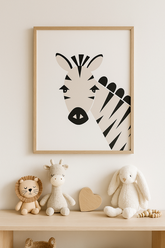 Affiche Animaux de la Savane – Décoration murale pour chambre d’enfant